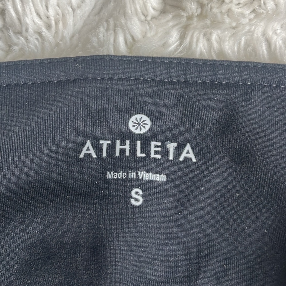 Athleta Black Cropped wide leg Leggings yoga woman’s size small - Picture 2 of 6